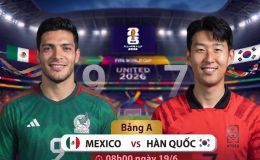 Xem TRỰC TIẾP bóng đá Mexico vs Hàn Quốc hôm nay 19/6 ở đâu, kênh nào? Link xem trực tiếp World Cup 2026 trên VTV6