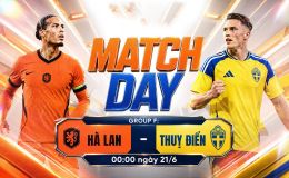 TRỰC TIẾP bóng đá Hà Lan vs Thụy Điển, 00h00 ngày 21/6 - Link xem trực tiếp World Cup 2026 trên VTV6