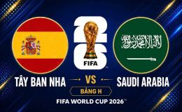 Dự đoán kết quả, tỷ số Tây Ban Nha vs Ả Rập Xê Út - World Cup 2026: Siêu máy tính gieo sầu ông lớn châu Á