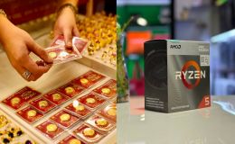 Giá vàng SJC, vàng nhẫn ngày 23/6 bật tăng trở lại vùng cao, chip vi xử lý AMD Ryzen 5 giá có rẻ?
