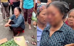 Nhân chứng bức xúc kể lại vụ người phụ nữ bán rau bị xịt nước áp lực cao vào mặt, tình hình nạn nhân?