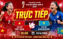 Kết quả bóng chuyền nữ Việt Nam vs Kyrgyzstan - Kết quả bóng chuyền U18 Đông Nam Á hôm nay 23/6
