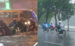 Trung tâm Khí tượng phát cảnh báo nóng: Hà Nội mưa dông diện rộng, nhiều địa phương báo động lũ quét
