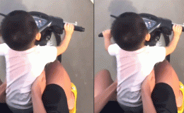 Diễn biến nóng vụ clip anh trai thản nhiên để em mới 2 tuổi cầm lái xe máy gây bức xúc dư luận