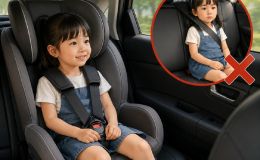 NÓNG: Từ 15/8/2026, chở trẻ em trên ô tô không có ghế an toàn sẽ bị phạt cảnh cáo