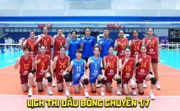 Lịch thi đấu bóng chuyền hôm nay 1/7 - Lịch trực tiếp bóng chuyền nữ U18 Việt Nam vs Đài Loan