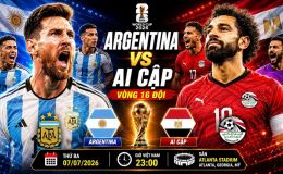 Kết quả bóng đá, tỷ số Argentina vs Ai Cập - World Cup 2026: Salah toả sáng, Messi nhận trái đắng