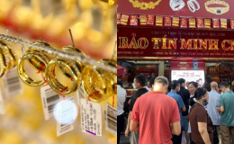 Giá vàng hôm nay chốt phiên 15/7: Vàng SJC vàng nhẫn 9999 vọt tăng hiếm có, khách đổ xô đi chốt lời