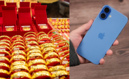 Giá vàng hôm nay trưa 21/7 vẫn trên đà giảm, bốc hơi cả triệu đồng/lượng, giá iPhone 16 Plus rẻ kỷ lục 