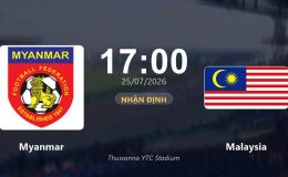VTV6, VTVGo TRỰC TIẾP bóng đá Myanmar vs Malaysia hôm nay 25/7 - Link xem trực tiếp AFF Cup 2026 mới nhất