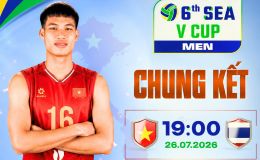 Kết quả bóng chuyền chung kết SEA V.Cup 2026 hôm nay 26/7: ĐT Việt Nam 'trả nợ' Thái Lan
