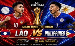 VTV trực tiếp bóng đá Lào vs Philippines  - Link xem trực tiếp AFF Cup 2026 hôm nay 1/8 trên VTV6
