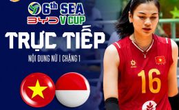 Trực tiếp bóng chuyền nữ Việt Nam vs Indonesia 19h ngày 1/8 - VTV trực tiếp SEA V.Cup 2026 hôm nay