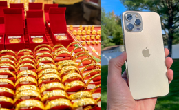 Giá vàng hôm nay tối 3/8 bật tăng mạnh, giá vàng SJC, vàng 9999 phục hồi, giá iPhone 12 Pro Max cũ rẻ bèo