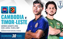 Trực tiếp bóng đá Campuchia vs Timor Leste 17h30 ngày 3/8 - VTV trực tiếp AFF Cup 2026 hôm nay