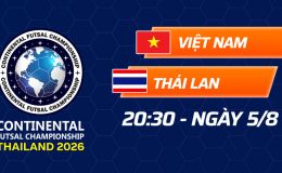 FPT trực tiếp Futsal Việt Nam vs Thái Lan hôm nay 5/8 - Link xem trực tiếp giao hữu futsal mới nhất