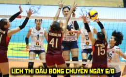 Lịch thi đấu bóng chuyền hôm nay 6/8: Tuyển bóng chuyền nữ Việt Nam tranh ngôi hậu cùng Thái Lan - SEA V.Cup 2026