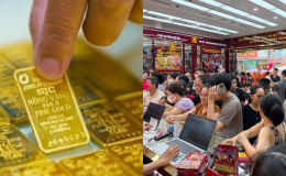 Giá vàng hôm nay trưa 8/8: Vàng SJC nhẫn trơn 9999 'phi nước đại', phe bán hòa vốn áp đảo phe mua