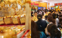 Bảng giá vàng hôm nay 9/8: Vàng miếng SJC nhẫn 9999 tăng gấp, dân đổ đi giao dịch giữa cơn sốt vàng