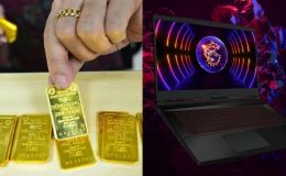 Giá vàng tối ngày 12/8 tăng vọt lên mốc 144 triệu đồng/lượng, laptop gaming MSI giá có rẻ?