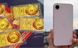Giá vàng hôm nay chiều 14/8: Vàng miếng giảm tới 2,4 triệu, vàng 9999 giảm 1,5 triệu, iPhone 17e hạ nhiệt