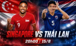 Dự đoán kết quả, tỷ số Singapore vs Thái Lan - Siêu máy tính nhận định bóng đá AFF Cup 2026 hôm nay 15/8