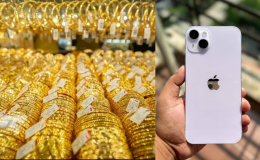 Giá vàng hôm nay chiều 17/8 ngập trong sắc xanh, thu hẹp khoảng cách với vàng thế giới, iPhone 14 Plus rẻ bèo