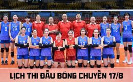 Lịch thi đấu bóng chuyền hôm nay 17/8; Lịch trực tiếp bóng chuyền nữ Việt Nam vs Hongkong ở giải châu Á