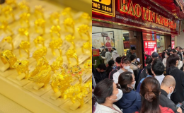 Giá vàng hôm nay 20/8: Vàng SJC nhẫn 9999 tăng nhanh hiếm thấy, người người xếp hàng chờ mua vàng