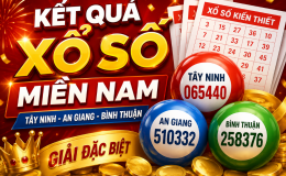 Xổ số miền Nam ngày 20 tháng 8: Tây Ninh, An Giang, Bình Thuận có kết quả