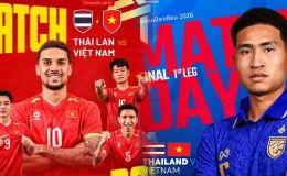Lịch phát sóng AFF Cup 2026 hôm nay 22/8 - Link xem TRỰC TIẾP bóng đá Thái Lan vs Việt Nam trên VTV6, VTVgo