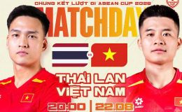 VTV6 VTVGo trực tiếp bóng đá Việt Nam vs Thái Lan 20h ngày 22/8 - Link xem trực tiếp AFF Cup 2026 hôm nay