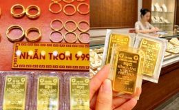 Giá vàng hôm nay chiều 30/8: Vàng miếng giữ giá cao, vàng nhẫn giảm tới 2 triệu đồng
