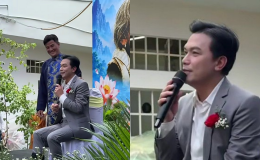 Ca sĩ Mạnh Quỳnh chống nạng, ngồi xe lăn về nước biểu diễn, xúc động xin lỗi khán giả