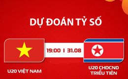 Dự đoán tỷ số, kết quả U20 Việt Nam vs U20 Triều Tiên, 19h ngày 31/8 - Nhận định bóng đá VL U20 châu Á 2027