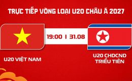 Xem trực tiếp bóng đá U20 Việt Nam vs U20 Triều Tiên ở đâu, kênh nào? TV360 trực tiếp VL U20 châu Á 2027