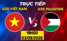 VTV6 VTV3 trực tiếp bóng đá U20 Việt Nam vs U20 Palestine hôm nay 3/9 - Link xem trực tiếp VL U20 châu Á 2027