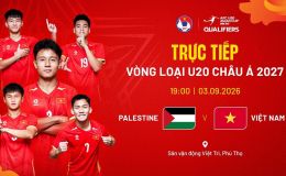 Xem trực tiếp bóng đá U20 Việt Nam vs U20 Palestine ở đâu, kênh nào? TV360 trực tiếp VL U20 châu Á 2027 hôm nay
