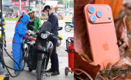 Giá xăng dầu hôm nay 6/9: E10 tăng gần 700 đồng, Diesel hơn 27.000 đồng, iPhone 17 Pro chạm đáy