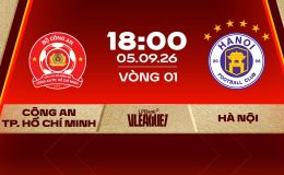 Trực tiếp bóng đá V.League hôm nay 5/9 - Link xem trực tiếp CA TPHCM vs Hà Nội FC trên FPTPlay