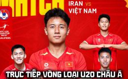 VTV6 VTV3 trực tiếp bóng đá U20 Việt Nam vs U20 Iran hôm nay 6/9 - Link xem trực tiếp VL U20 châu Á 2027