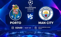 Dự đoán kết quả, tỷ số Porto vs Man City - UEFA Champions League: Siêu máy tính nhận định bóng đá hôm nay 8/9
