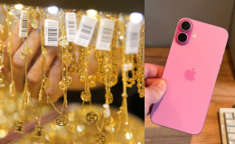 Giá vàng hôm nay trưa 9/9 giảm tới 1,2 triệu đồng về mức thấp nhất 2 tuần qua, iPhone 16 Plus cực rẻ
