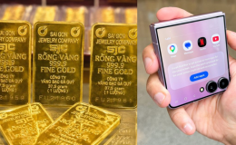 Giá vàng hôm nay tối 10/9 tăng hơn 1 triệu đồng, bất động tại 146,6 triệu, Samsung Z Flip 8 giá ra sao?