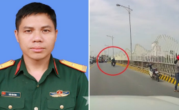 Camera ghi lại khoảnh khắc thiếu tá Trần Văn Tùng lao xuống sông cứu người, đã rõ lý do nam thanh niên nghĩ quẩn