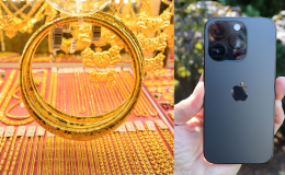 Giá vàng hôm nay chiều 15/9: Vàng SJC, vàng 9999 giảm cả triệu đồng/lượng, giá iPhone 14 Pro giảm sâu