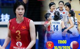VTV TRỰC TIẾP bóng chuyền nữ Việt Nam vs Qatar hôm nay 16/9- Link xem bóng chuyền ASIAD 2026