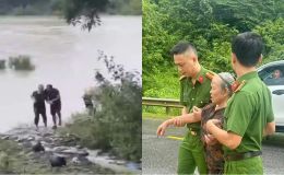Chủ quán cà phê ở Nghệ An nghe tiếng kêu cứu thất thanh, phóng xe máy 500m đuổi theo cứu bà cụ bị cuốn trôi