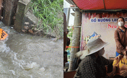 Người mẹ khóc nghẹn, ngất lịm tại khu vực con trai tử vong trong ngày Hà Nội mưa lớn ngập sâu