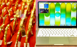 Giá vàng hôm nay trưa 21/9 diễn biến bất thường, vàng nhẫn giảm nửa triệu, MacBook Neo giá ra sao?